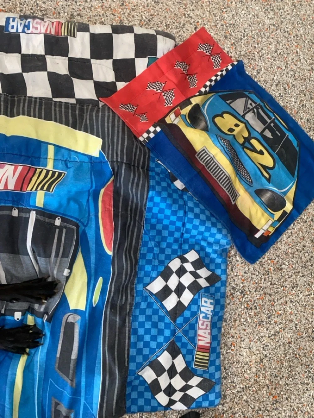 Vintage NASCAR Dan River Twin Comforter Blanket Sham